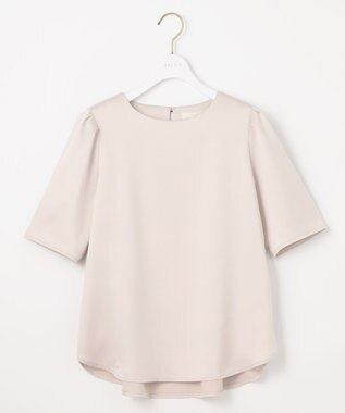 ANY SIS L 【洗える】サテン プルオーバー ローズグレー