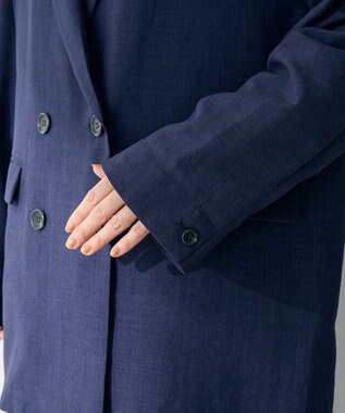 Green Parks オーバーサイズＷ釦ライトジャケット Navy