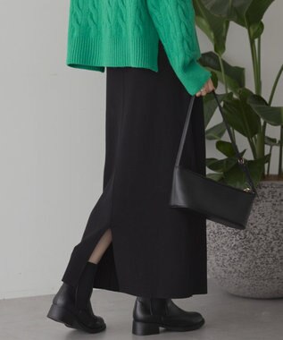 AMERICAN HOLIC バイパチ総針ニットタイトスカート Black