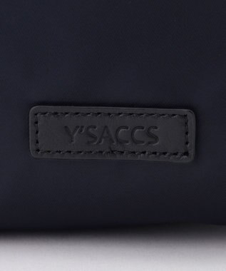 Y'SACCS NEWナイロン×レザーコンビシリーズ　前ポケットラージリュックサック ネイビー
