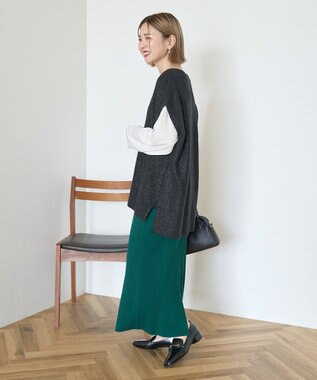 AMERICAN HOLIC バイパチ総針ニットタイトスカート Dark Green