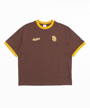 WEGO 【ユニセックス着用ITEM】別注MLBリンガーグラフィックT（SS） ブラウン