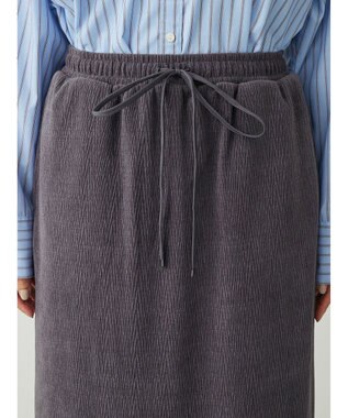 Green Parks カットコールタイトスカート Charcoal Gray