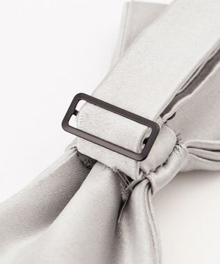 J.PRESS MEN 【BOWTIE COLLECTION】サテン無地  フォーマル蝶ネクタイ ライトグレー系