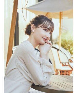 earth music&ecology シアードットドッキングワンピース Beige