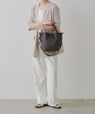 russet コーデュラナイロン2WAYタウントートバッグ(CE-1673-WEB) D.Brown