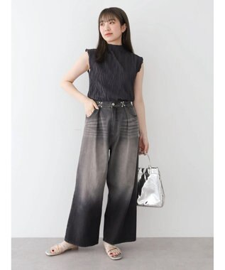 Green Parks ・Ｐｅｔｉｔ　Ｆｌｅｕｒ　ウェーブメロープルオーバー Charcoal Gray