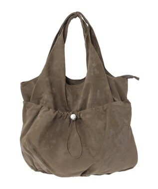 Green Parks ａｎｄｍｉｋｋａ．合皮ドロストバルーンバック Khaki