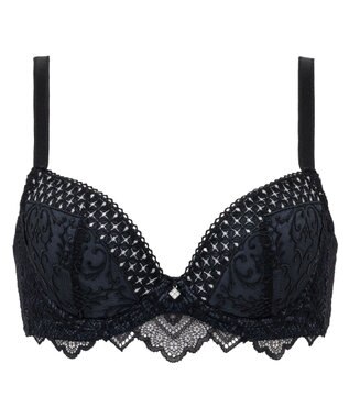 BRADELIS New York 【BRADELIS New York ブラデリス】ジャクリーンステップ3ブラ24A1 育乳補整 補正 ブラジャー 下着 幅狭ワイヤーでバストを整える ブラック