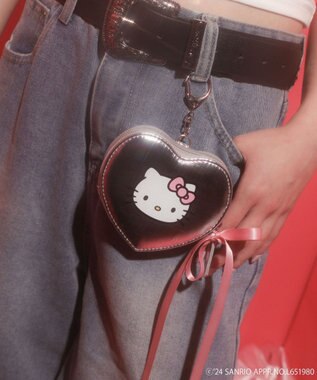 WEGO 【サンリオ】HELLOKITTYコラボハートポーチチャーム シルバー