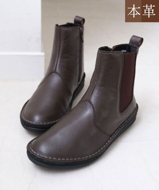 Pointer 本革軽量サイドゴアステッチショートブーツ