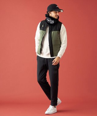 PW CIRCULUS 【手軽に防寒】【MEN】中綿ベスト カーキ系