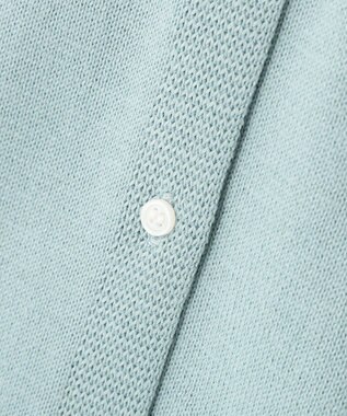 CRAFT STANDARD BOUTIQUE ポロ衿アンサンブルニット Blue Gray