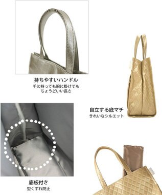 ROOTOTE 1056【ルートートの定番】LT.スクエア.クラシック-B 02：キルティング・ゴールド