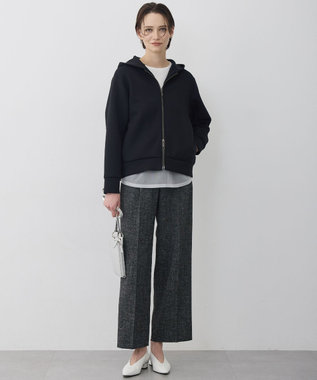 ICB 【先行予約・WEB限定カラーあり】ソフトダンボール ジップアップ フーディ ブラック