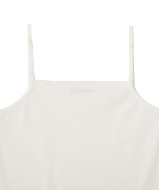 Green Parks ヒゲレーススクエアキャミソール Off White