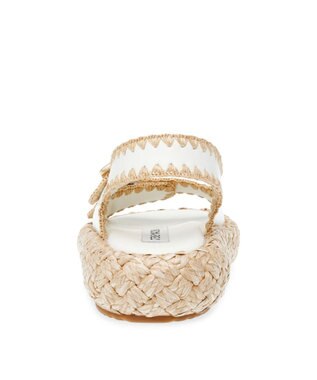 STEVE MADDEN PORTOFINO 厚底ダブルベルトサンダル ホワイト