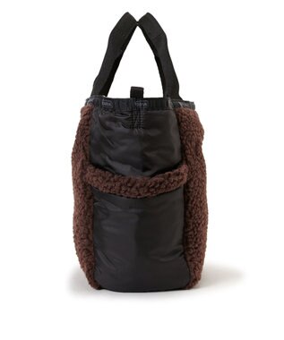 LeSportsac SHERPA SMALL OPEN TOTE/ダークチョコレートシェルパ ダークチョコレートシェルパ