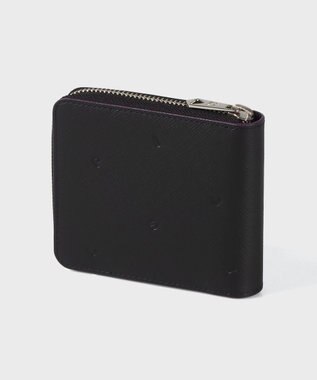Paul Smith コンティニュアスパターン 2つ折り財布 ブラック