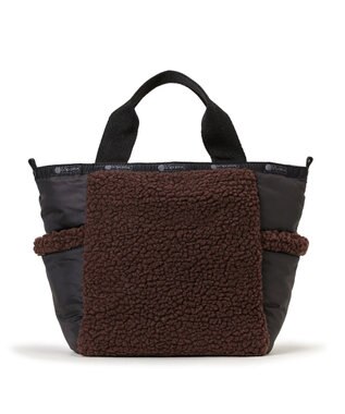 LeSportsac SHERPA SMALL OPEN TOTE/ダークチョコレートシェルパ ダークチョコレートシェルパ