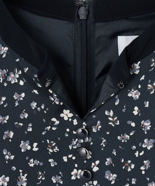 J.PRESS LADIES L 【洗える】スパンウェーブフラワープリント ワンピース ブルー系5