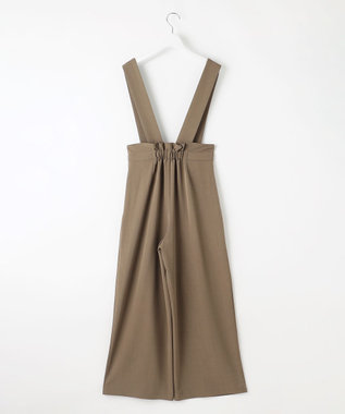 Feroux 【2WAY】サス付きリボン パンツ ダークブラウン系