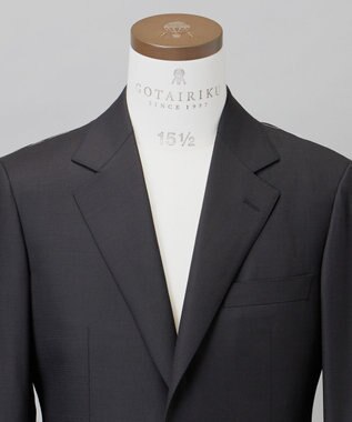 GOTAIRIKU シワになりにくい【御幸毛織/みゆきけおり】Superio160 スーツ_ブラックチェック ブラック系4