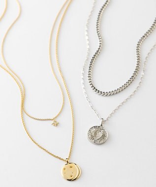 23区 2WAYチェーンコイン ネックレス シルバー系