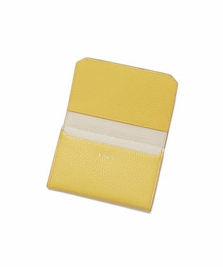 TOPKAPI 【TOPKAPI】バイカラー レザー 名刺入れ LEAN リーン レモンイエロー