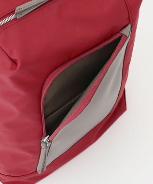 Y'SACCS ナイロン×リサイクルレザー　コンビマルチリュック ワイン