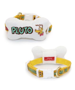 PET PARADISE ディズニー プルート 95周年 首輪 Ｓ 小型犬 イエロー