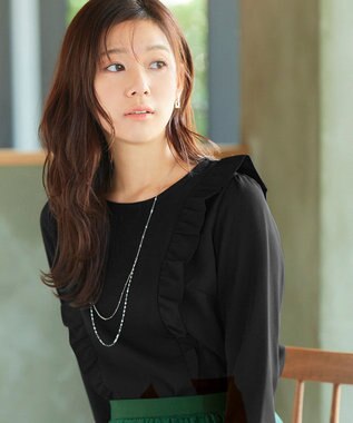 Tiaclasse 【安田美沙子さん  小倉優子さん着用・日本製】大人可愛い2連風チェーンネックレス シルバー