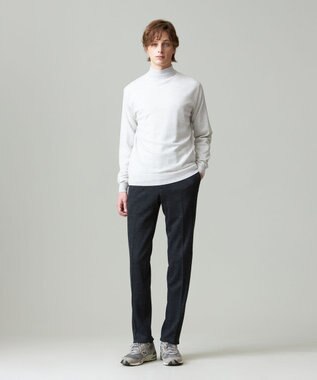 J.PRESS MEN 【WEB限定カラー有】オメガツイスト ハイゲージ モックネックニット アイボリー系