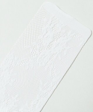 WEGO フラワー総レースタイツ ホワイト