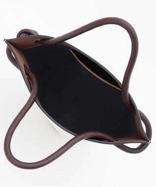 23区 ORSETTO レザー バケット ショルダー バッグ アイボリー系