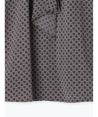 Te chichi パターンアソートボウタイブラウス グレー