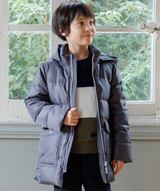 J.PRESS KIDS 【110-130cm】【撥水】50Dタフタ ダウンコート グレー系