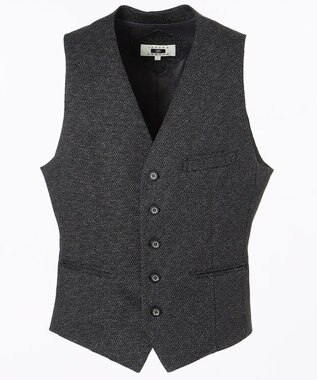 JOSEPH ABBOUD 【キングサイズ】ツィーディジャージー ベスト グレー系7