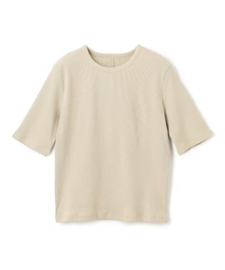 UNFILO テレコ ハーフスリーブTシャツ グレージュ