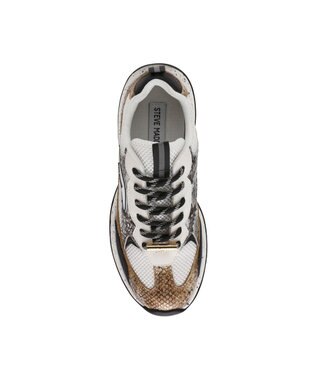 STEVE MADDEN PREMIO 異素材ミックスボリュームスニーカー ブロンズ