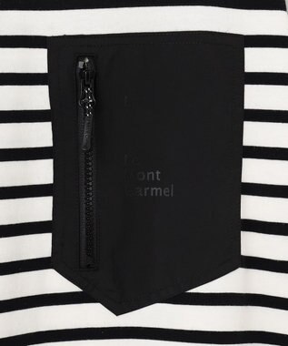 SHARE PARK LADIES 【UNISEX】ボートネックボーダーＴシャツ（S・Mサイズ） オフ×ブラックボーダー