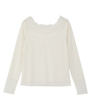 earth music&ecology 【吸湿発熱】【2WAY】あったかフェミニンインナー（２ｗａｙネック） Light Gray