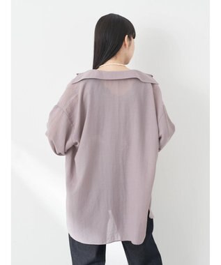 earth music&ecology シアーボーイズライクシャツ Off White