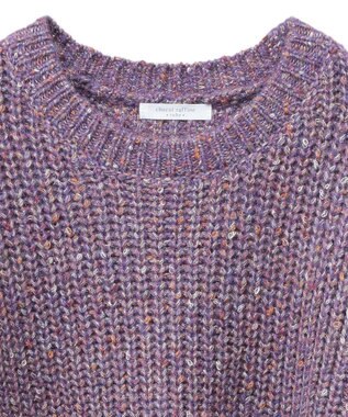 Green Parks ｍｉｘラメショートニットプルオーバー Purple
