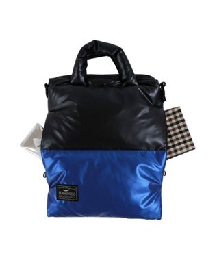 ROOTOTE 1474【取外し可能ショルダー付き】LT.サコッシュ.フェザー.カラー-B 01：ブラック・ブルー