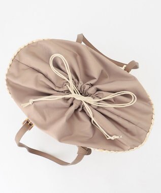 LA BAGAGERIE 【メイズ】ワイドバスケット グレージュ