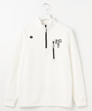 PW CIRCULUS 【MEN】 ハーフジップカットソー ホワイト系