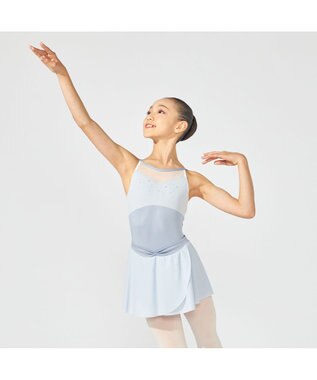 Chacott ノースリーブレオタード パールグレー