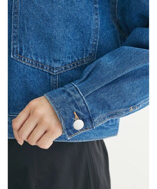 Green Parks ・Ｄｏｕｂｌｅ　Ｆｌａｇｓ　　フリルカラーＧジャン Indigo