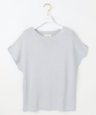 ANY SIS S 【接触冷感・UVカット・洗える】ビューティクール フレンチ ニットＴ シルバー